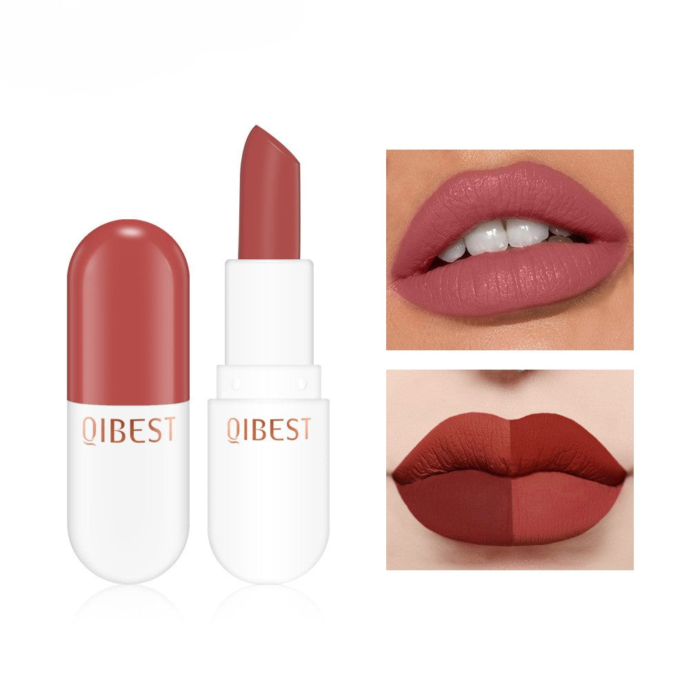 Mini Velvet Matte Lipstick – Capsule Design, Bold Color