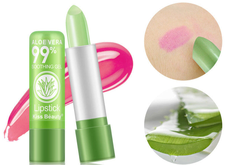Kiss Beauty Aloe Vera Color-Changing Lipstick