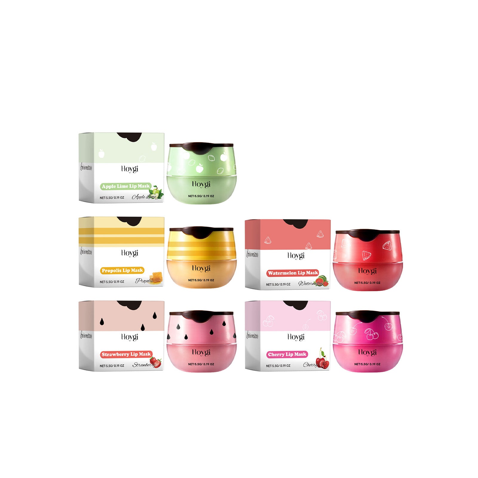 Fruity Kiss Lip Mask Set – Deep Hydration & Natural Tint